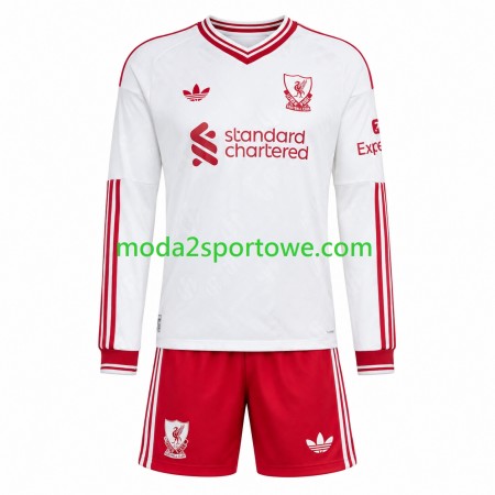 Koszulka Liverpool Dziecięcy Wyjazdowe Stroje Piłkarskie 2026/27 Długi Rękaw